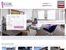 Tablet Screenshot of igor-immobilier.com